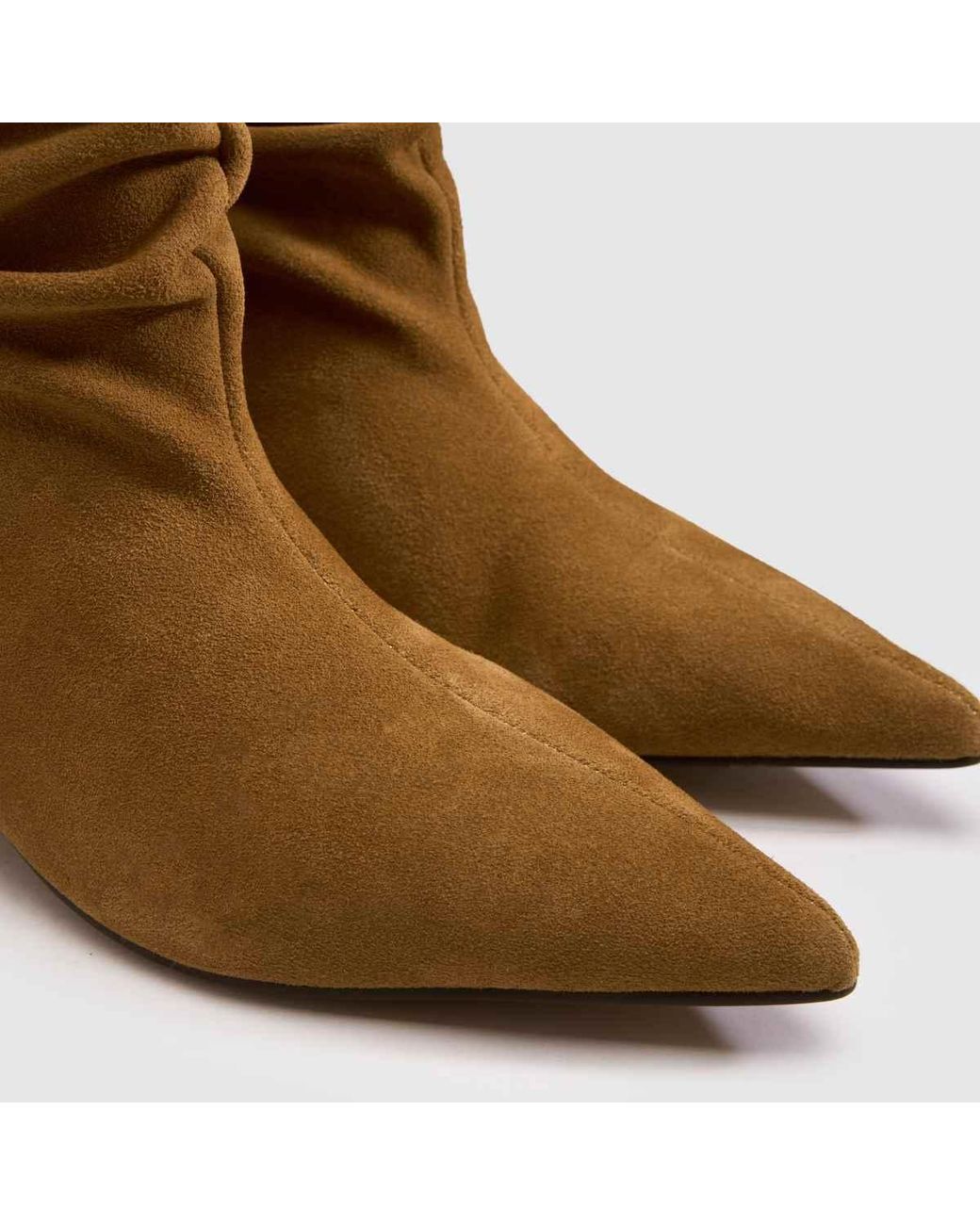 Schuh Brown Bluebell Suede Slouch Boots