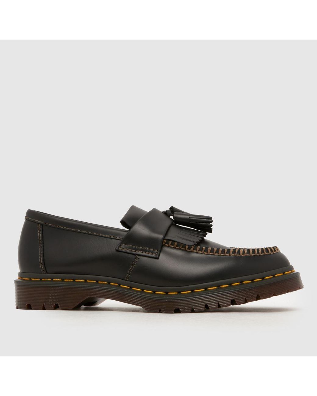 Dr. Martens Black Adrian Ben Tassel Loafer Shoes for men