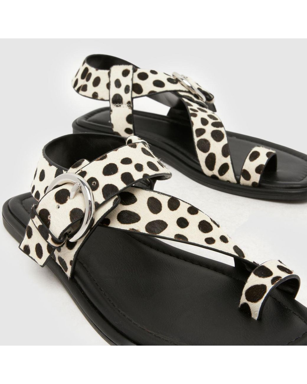 Schuh Black Tanvi Flat Sandals