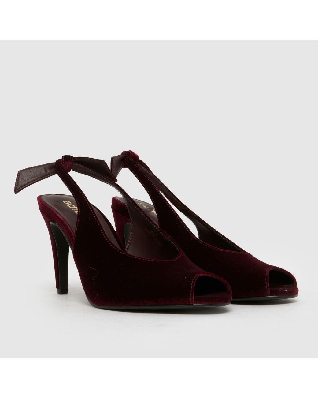 Schuh Brown Scottie Peep Toe High Heels