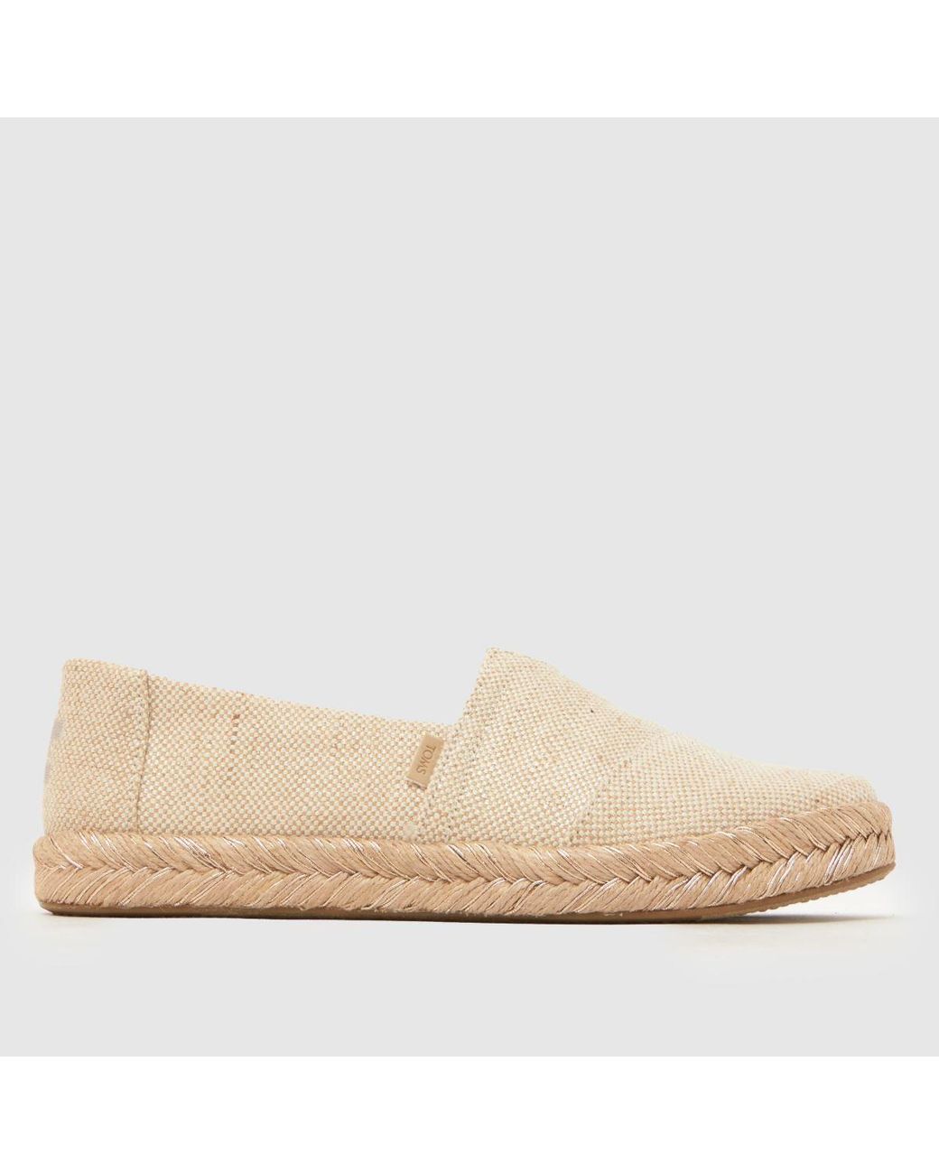 TOMS Natural Alpargata Rope 2.0 Flat Slip On Shoes