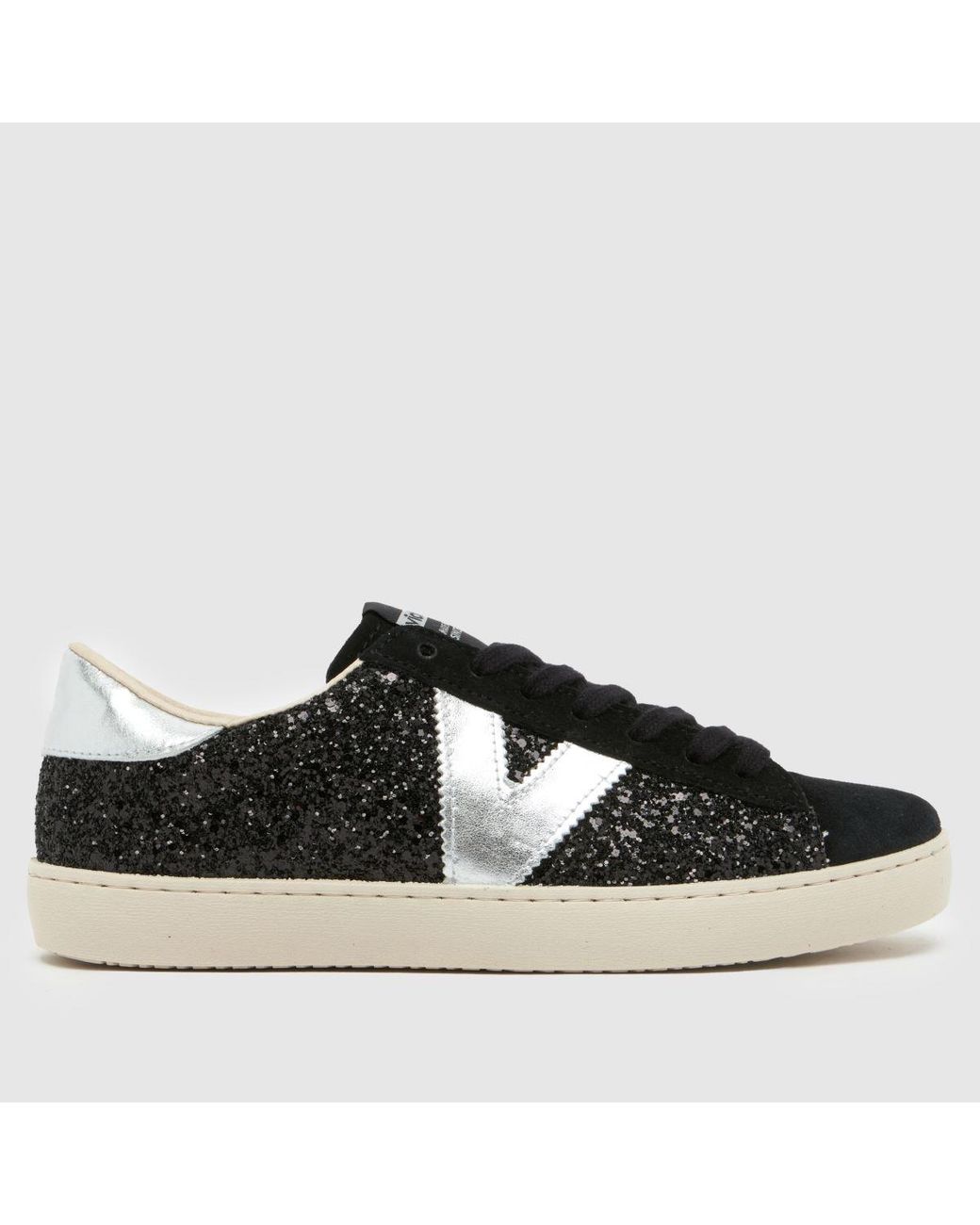 Victoria Black Berlin Glitter Trainers