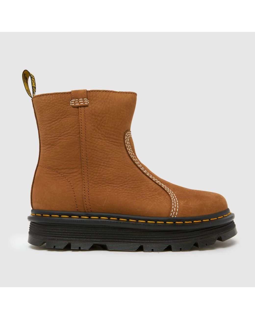 Dr. Martens Brown Zebzag Rigger Boots