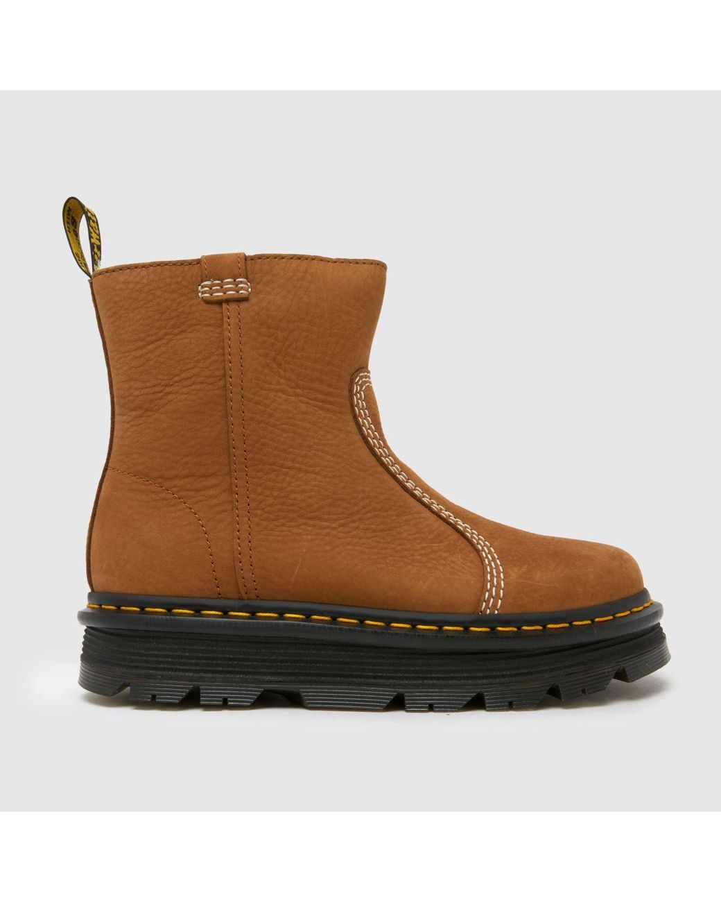 Dr. Martens Brown Zebzag Rigger Boots