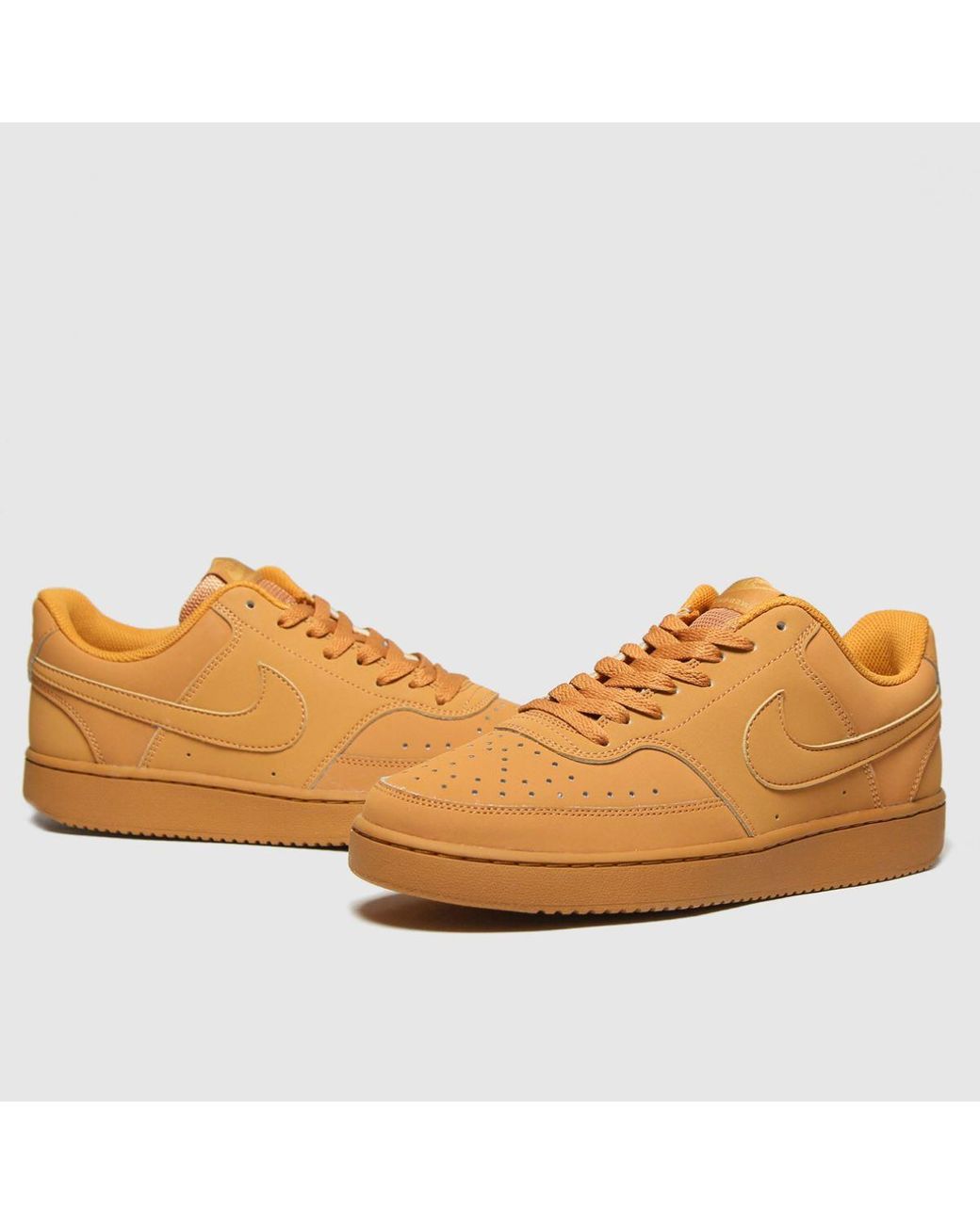 tan court vision low trainers