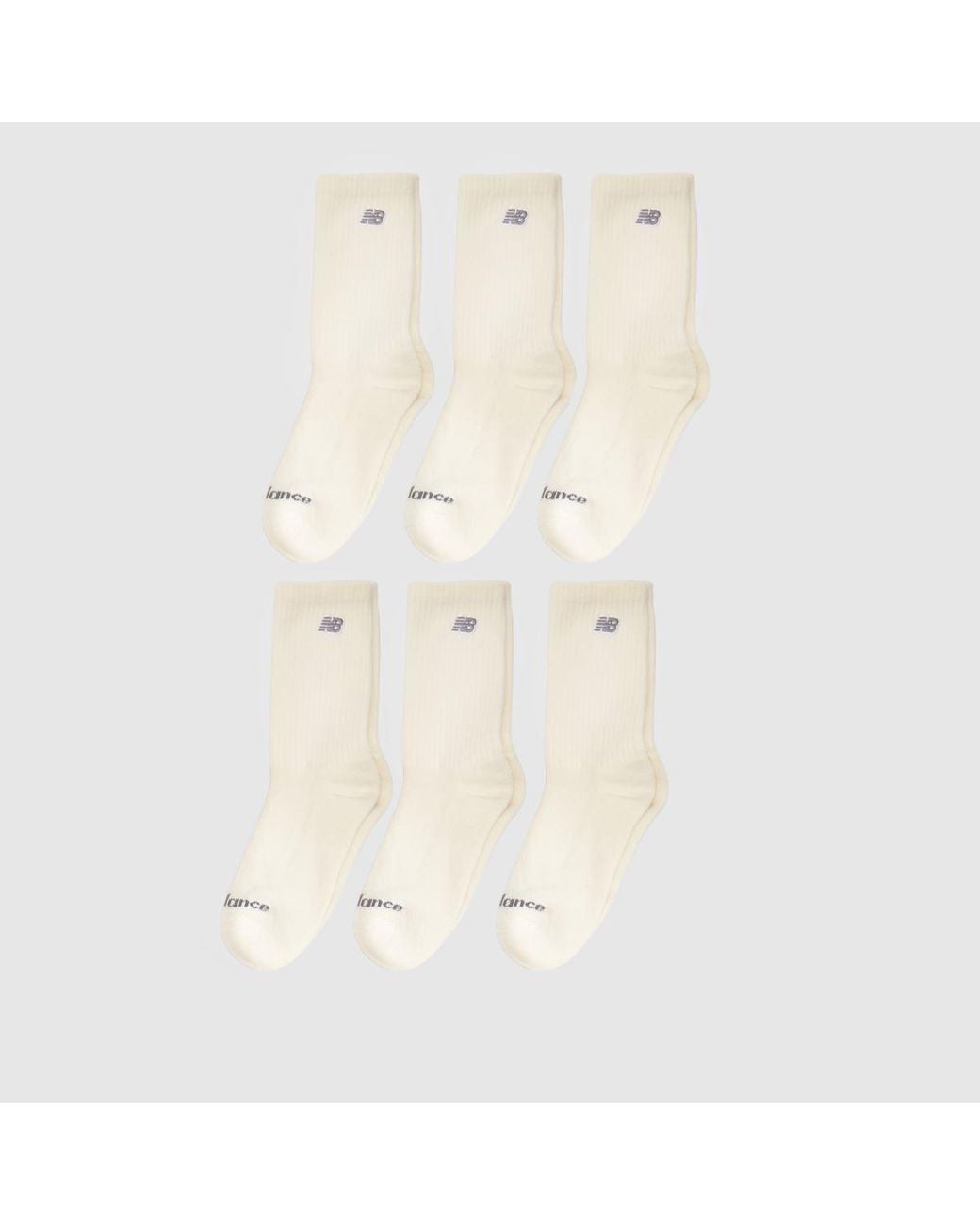 New Balance Natural Kids Crew Socks 6Pk