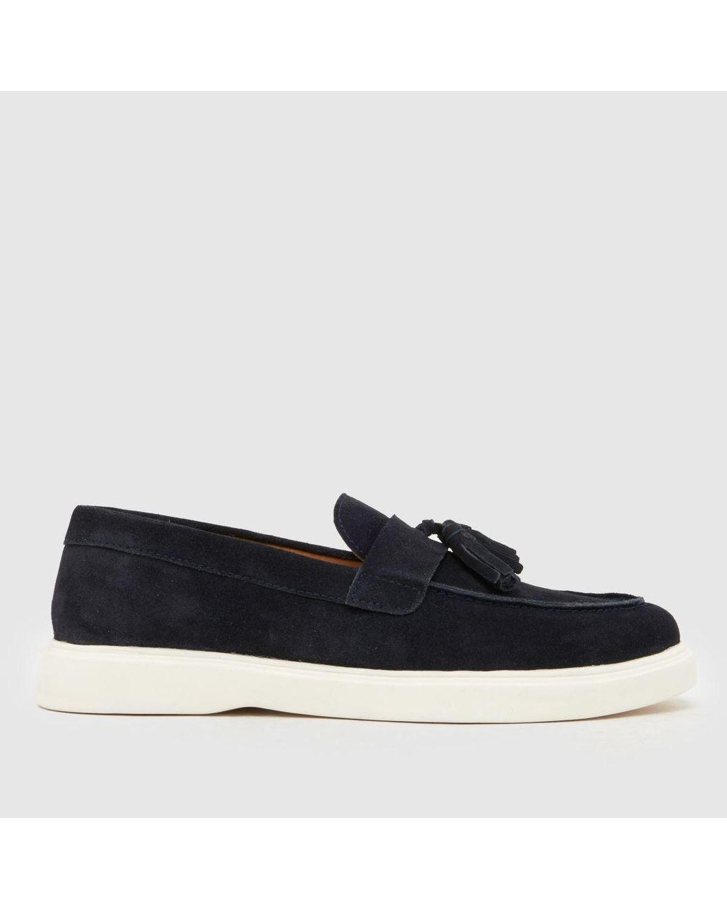 Schuh Blue Percy Suede Tassel Loafer Shoes for men