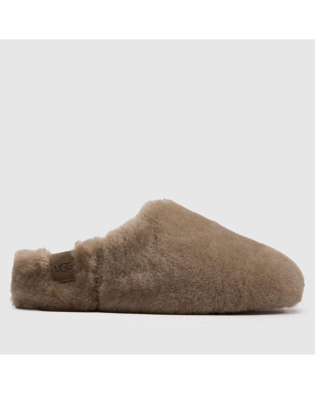 Ugg Brown Elea Fluffed Slip-On Slippers