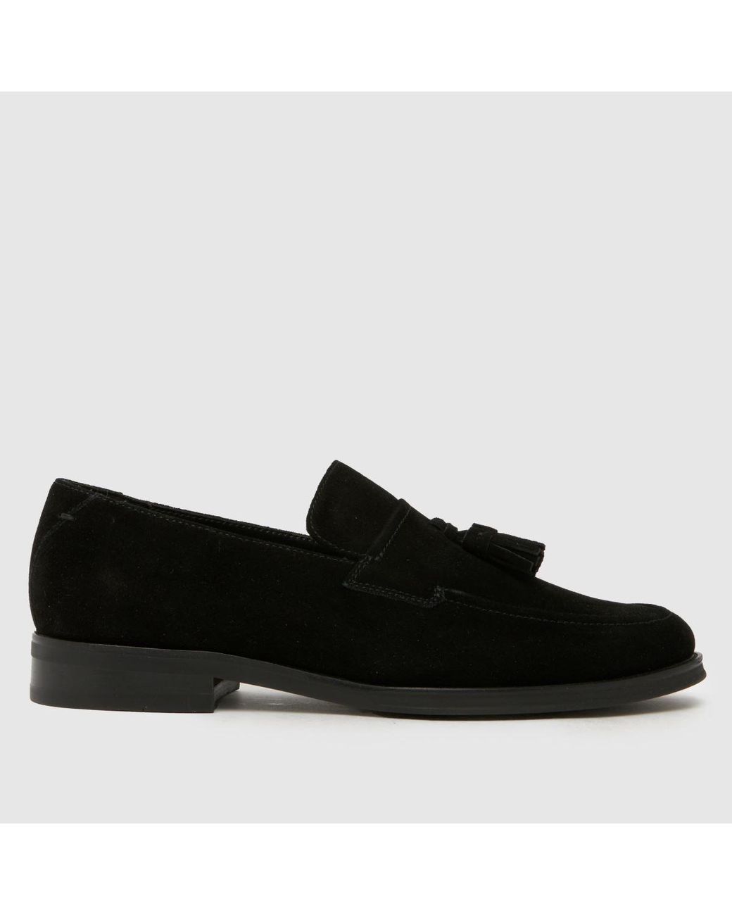 Schuh Black Ronen Suede Loafer Shoes for men