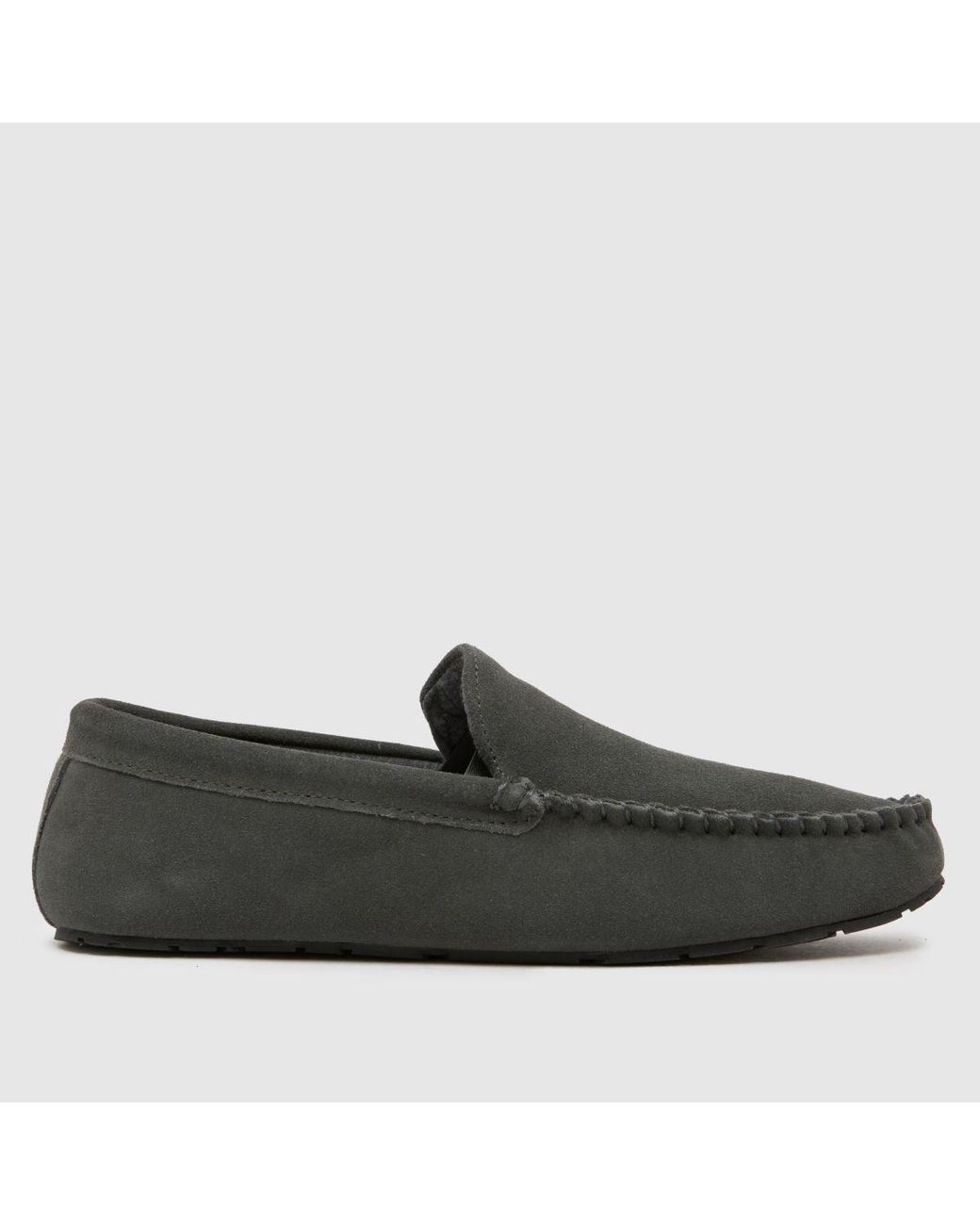 Schuh Black Sandro Suede Mocassin Slippers for men