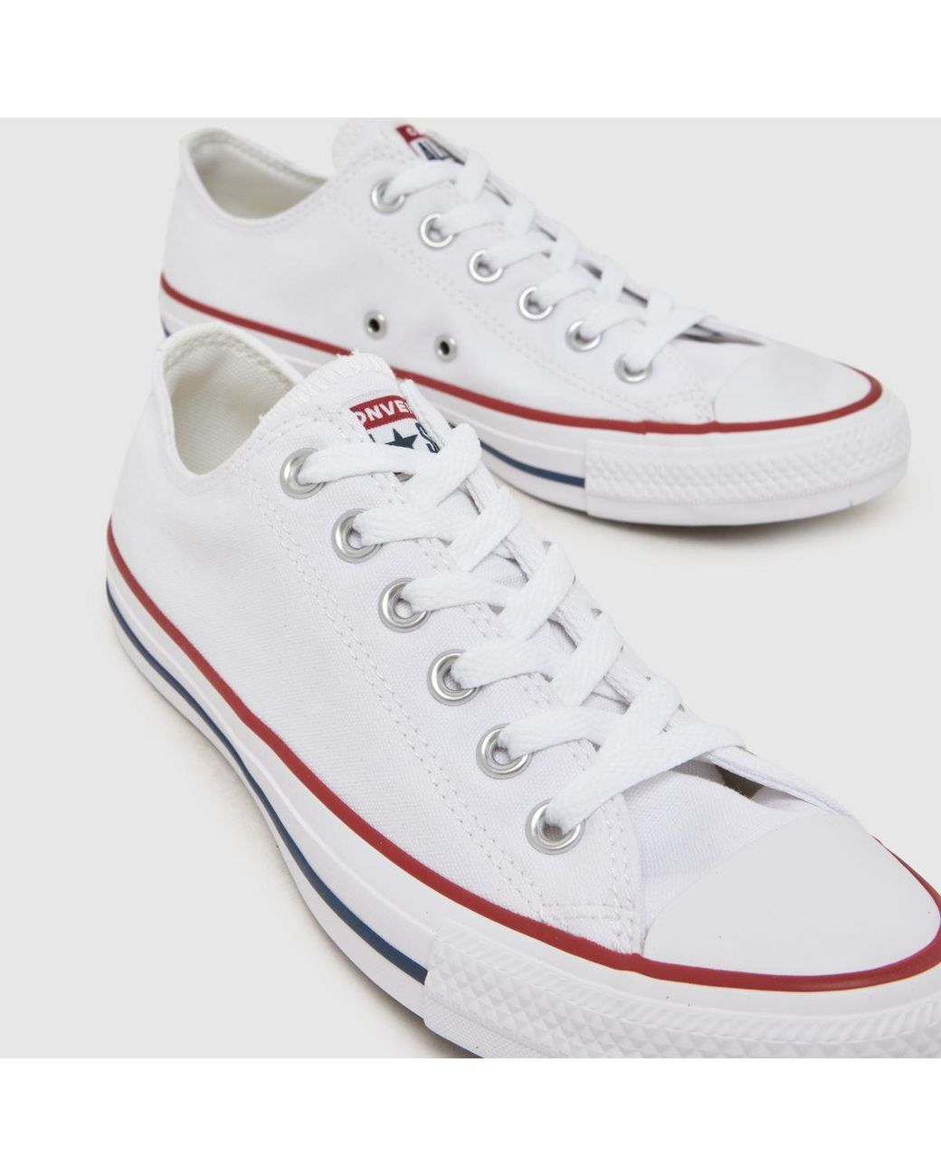 Converse White All Star Ox Trainers