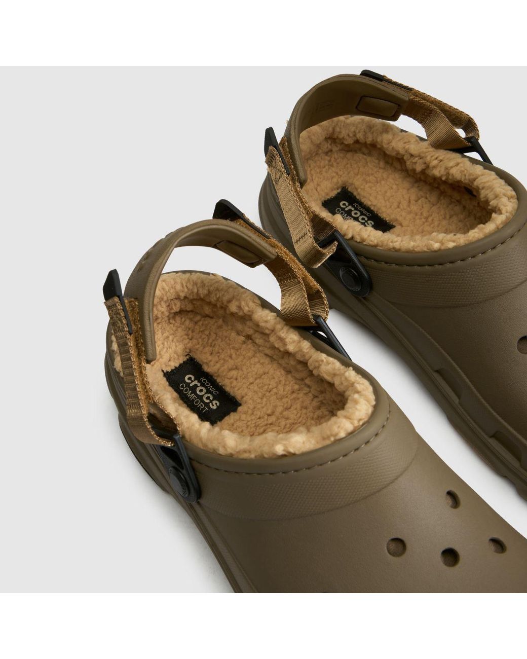 CROCSTM Green All Terrain Lined Clog Slippers for men