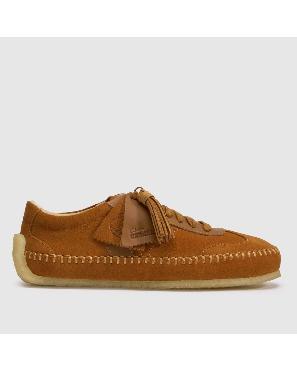 Clarks Brown Tor Low Trainers
