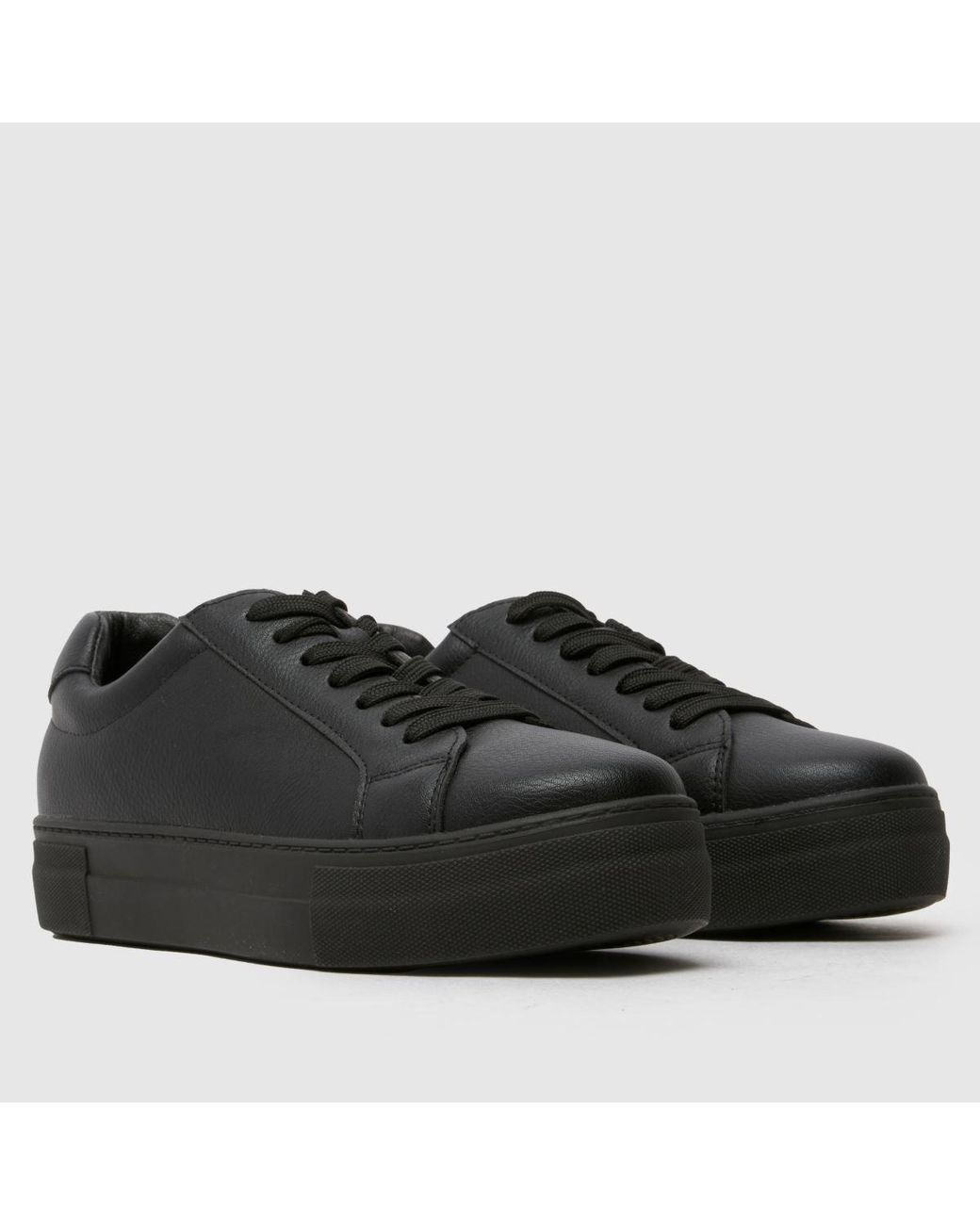 Schuh Black Marley Platform Trainers
