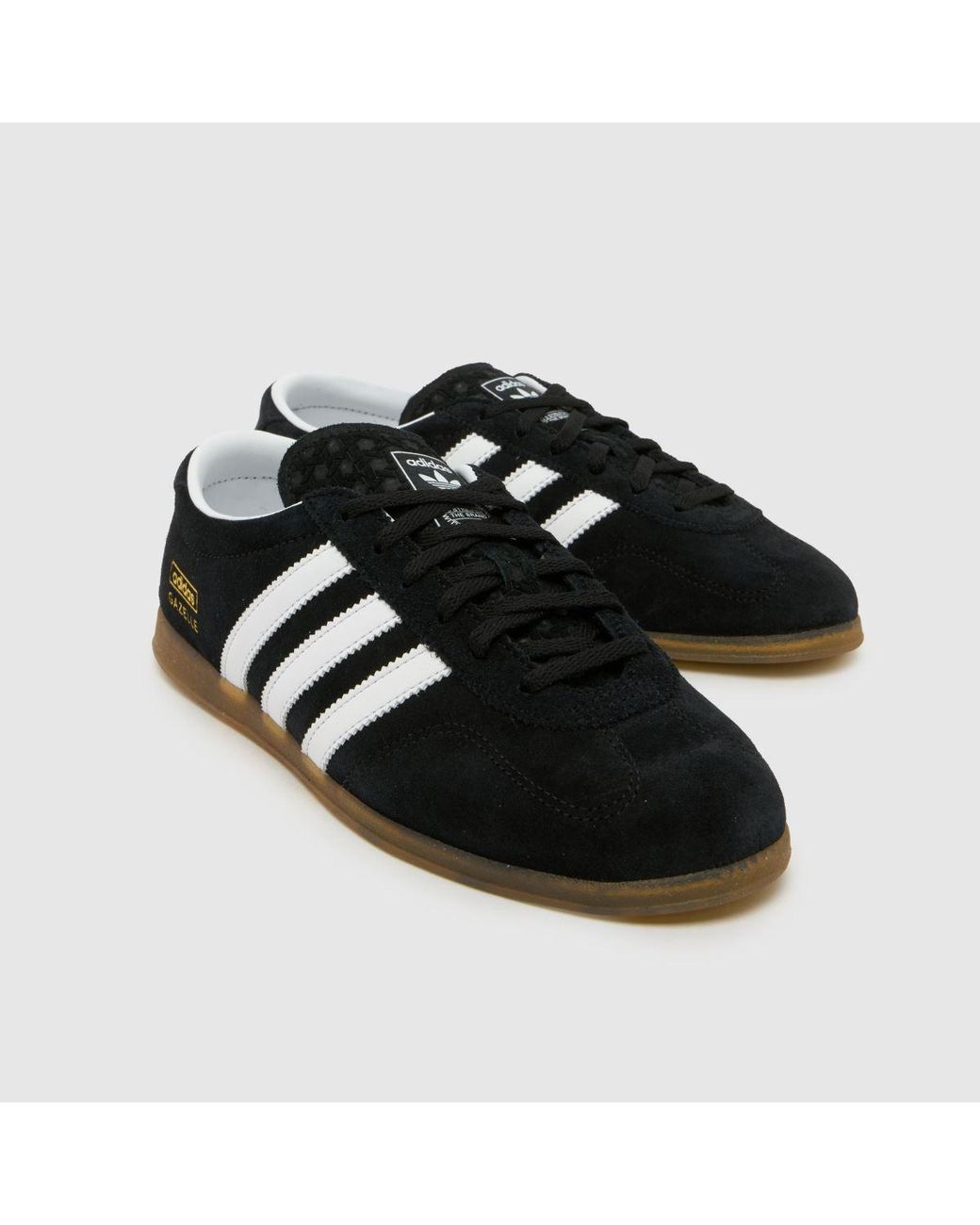 Adidas Black Gazelle Lo Pro Trainers