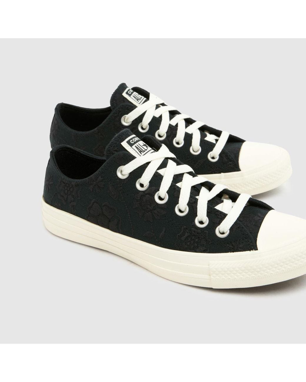 Converse Black All Star Ox Lace Trainers