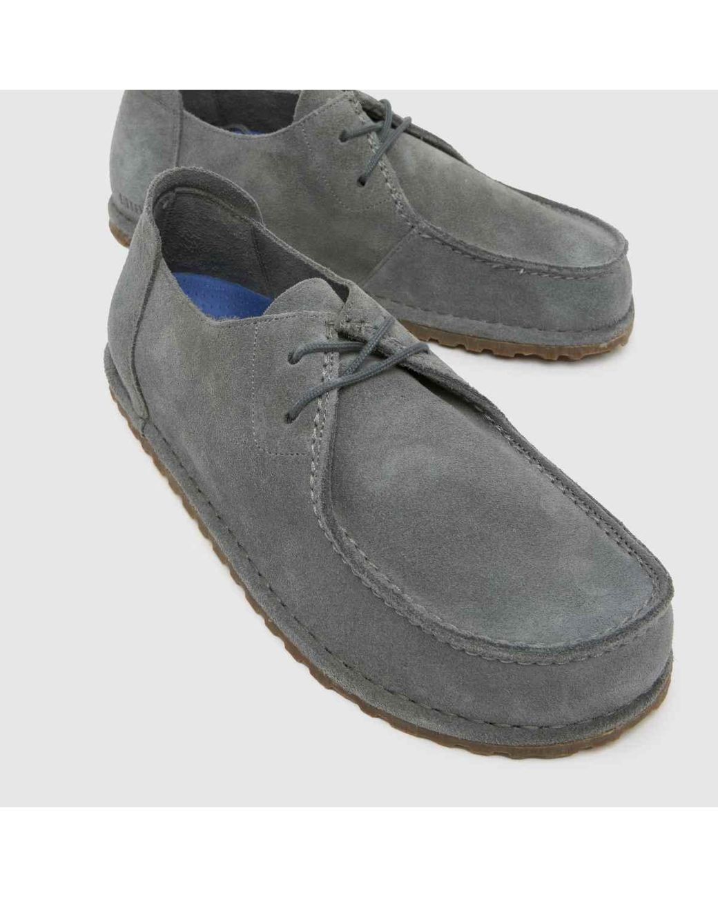 Birkenstock Gray Utti Lace Shoes for men