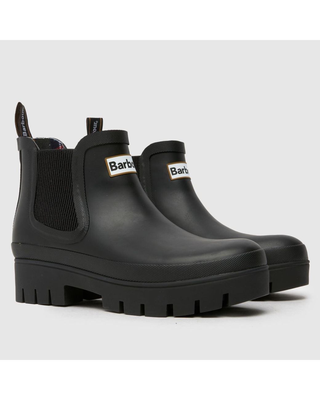 Barbour Black Halton Wellington Boots