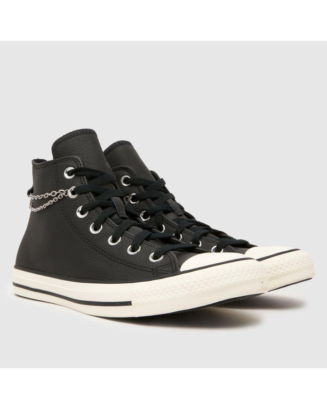 Converse Black All Star Hi Pierced Trainers