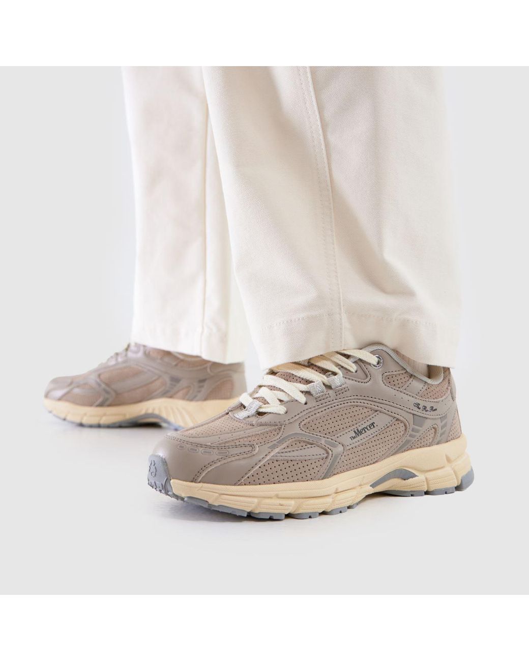 Mercer Natural Re-Run Perforated Trainers