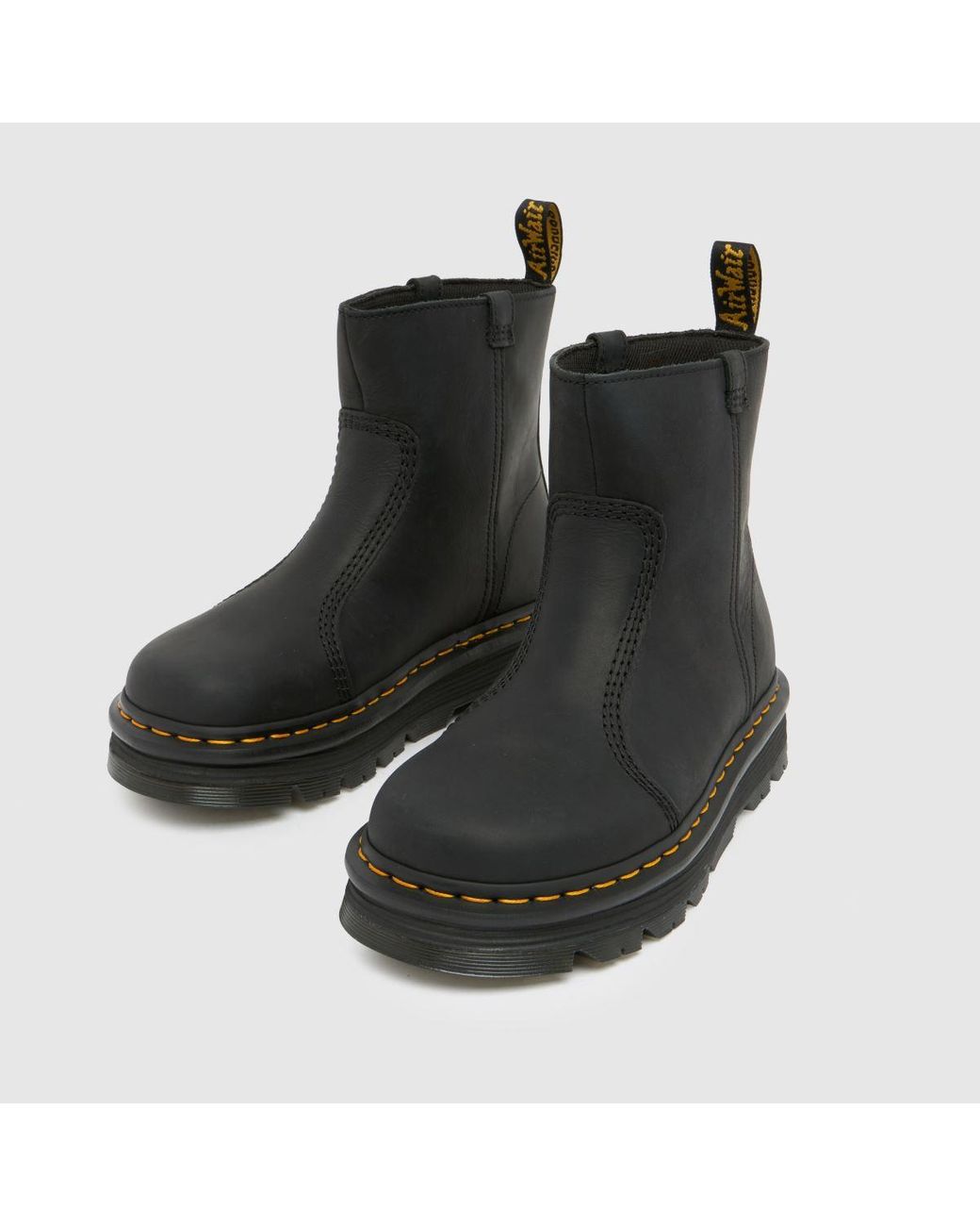 Dr. Martens Black Zebzag Rigger Boots