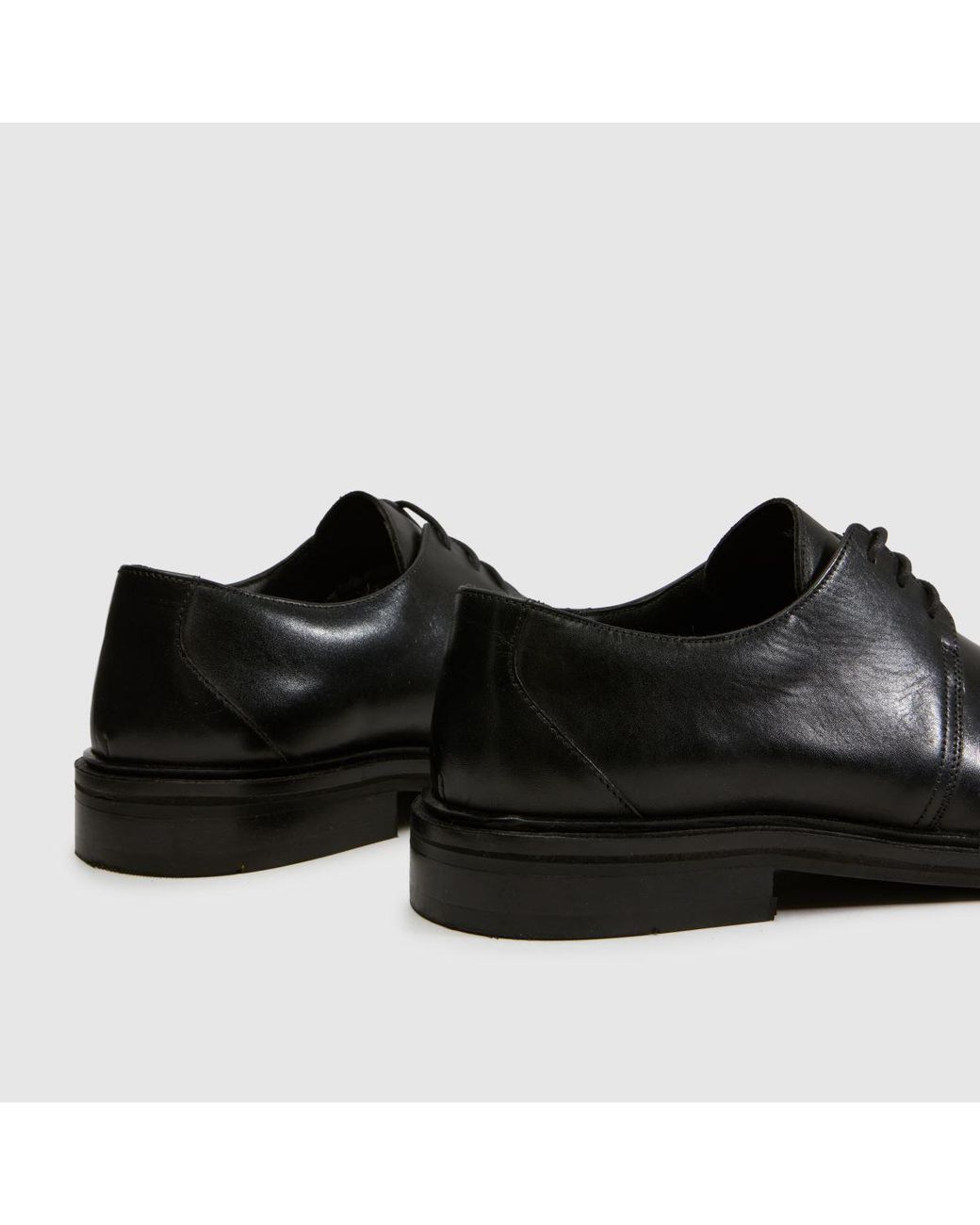 Schuh Black Madrid Leather Derby Shoes for men