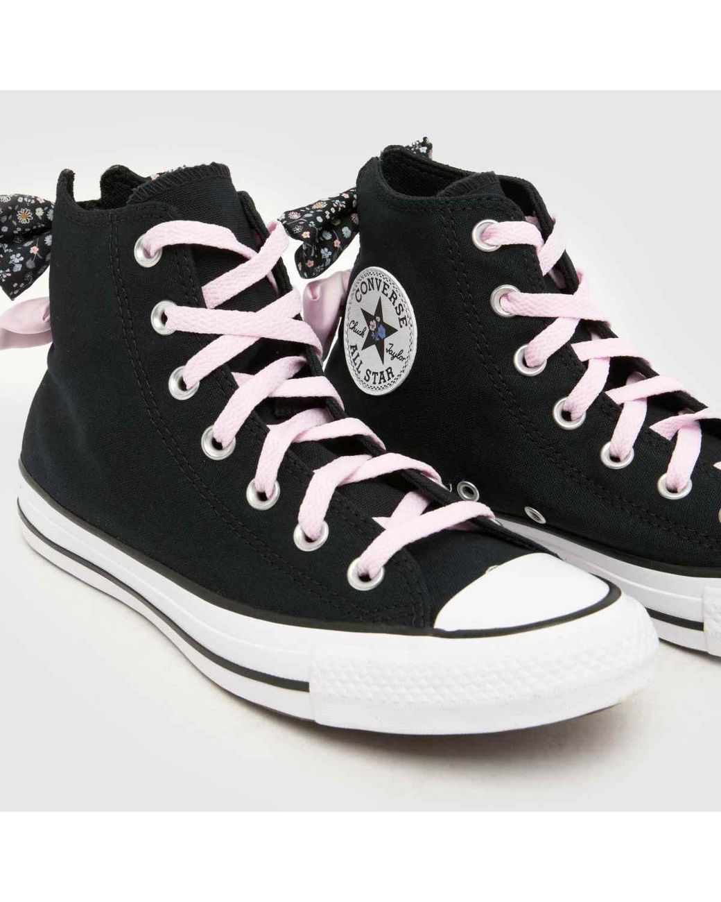 Converse Black All Star Hi Bow Trainers