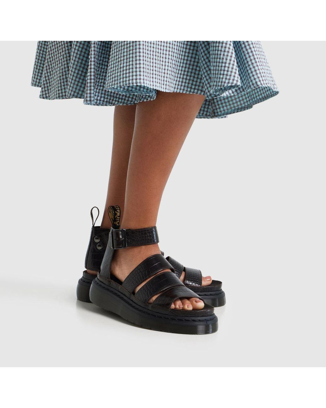 Dr. Martens Black Clarissa Quad Sandals