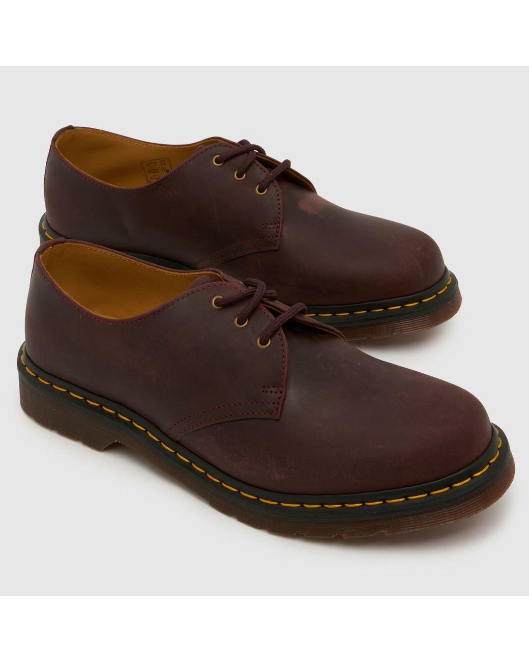 Dr. Martens Brown 1461 3 Eye Shoes for men
