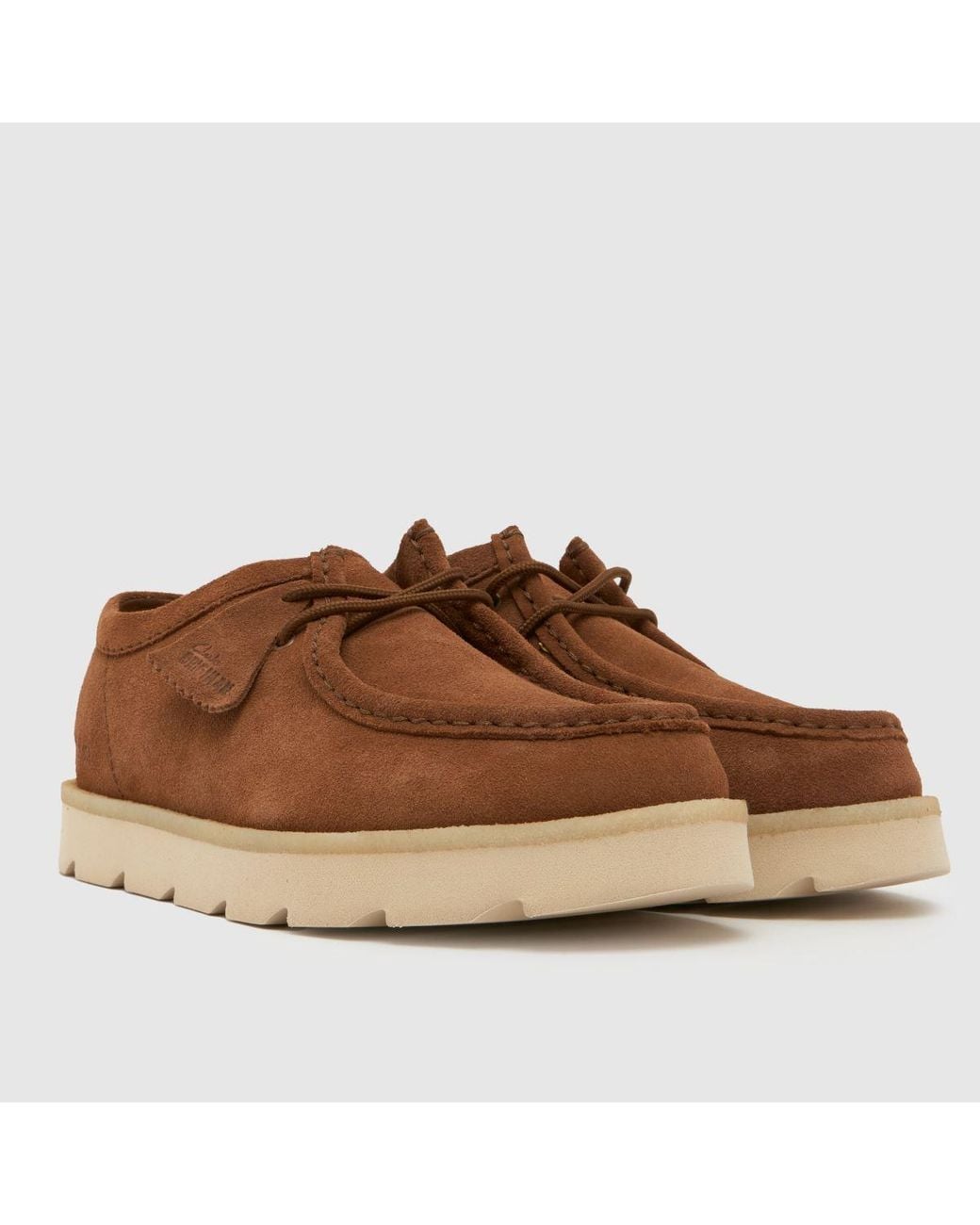 Clarks Brown Meare Walla Shoes for men