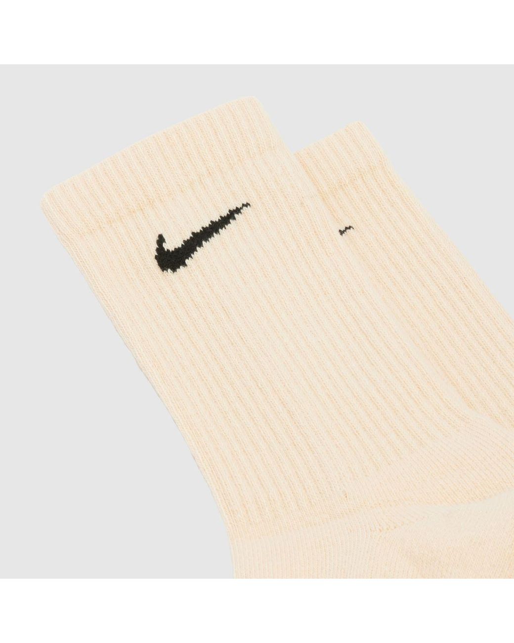 Nike White Everyday Plus Socks 3 Pack