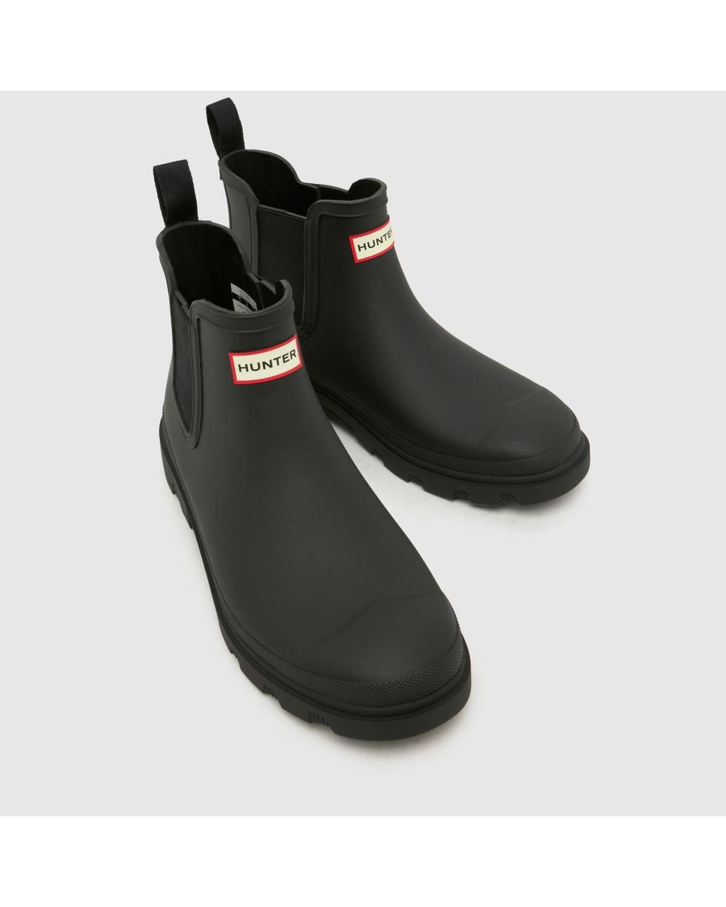Hunter Black Downpour Chelsea Boots for men