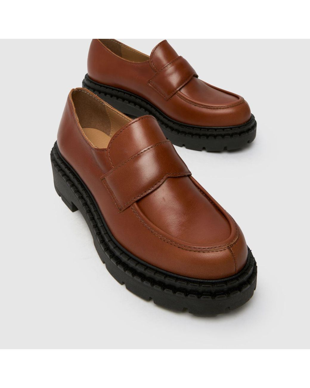 Schuh Brown Lawson Chunky Loafer Flats