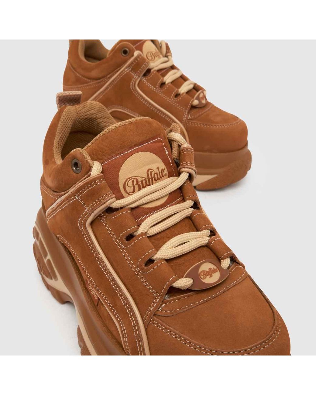 Buffalo Brown London Classic Low Trainers