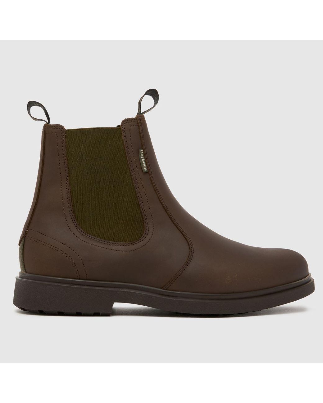Barbour Brown Hale Chelsea Boots for men