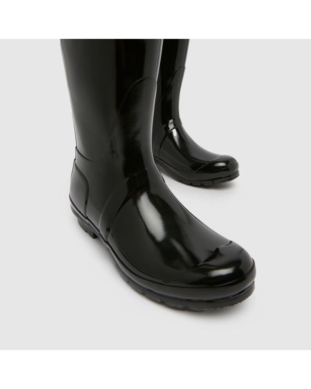 Hunter Black Original Tall Gloss Boots