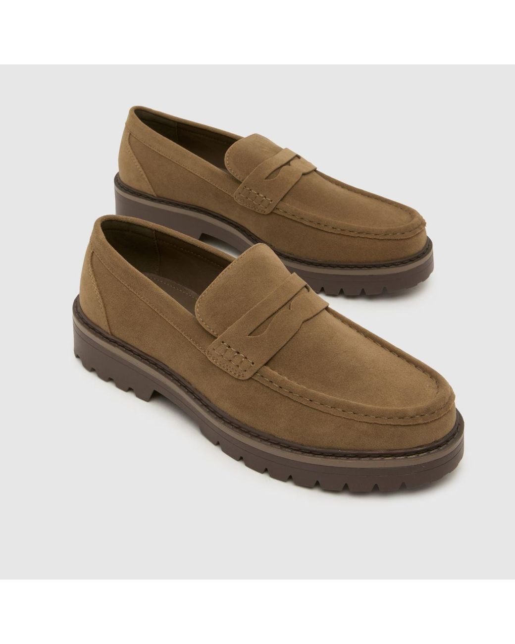 Schuh Brown Rex Chunky Loafer Shoes for men