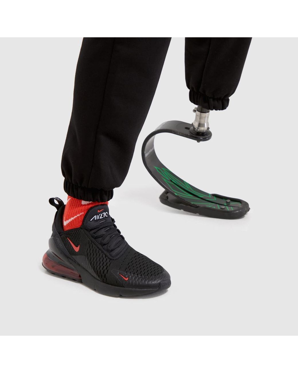 Nike Air Max 270 Trainers In Black & Red in Blue for Men | Lyst UK