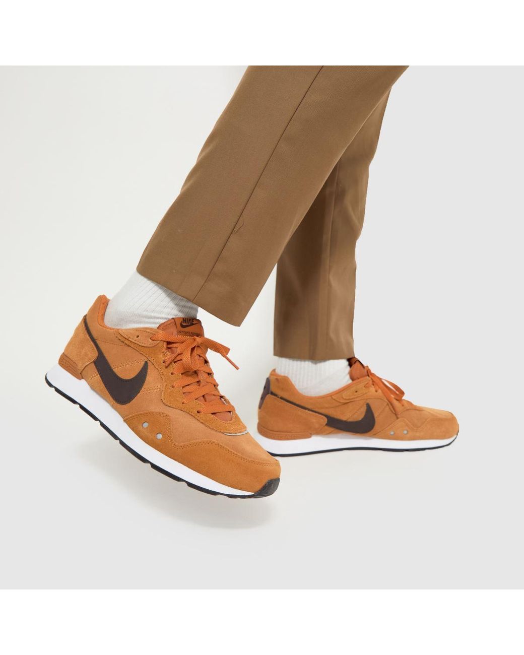 Nike brown suede best sale trainers