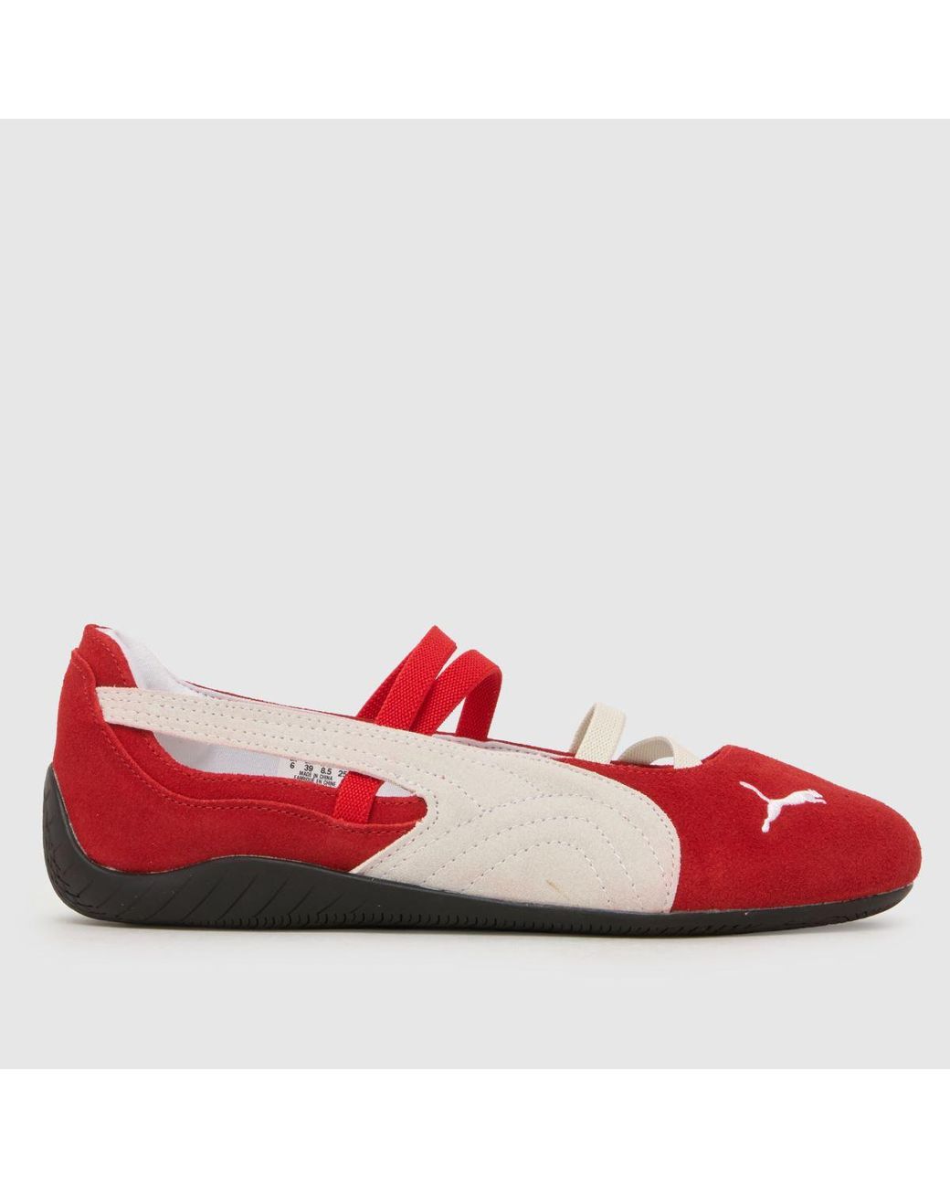 PUMA Red Speedcat Ballet Trainers