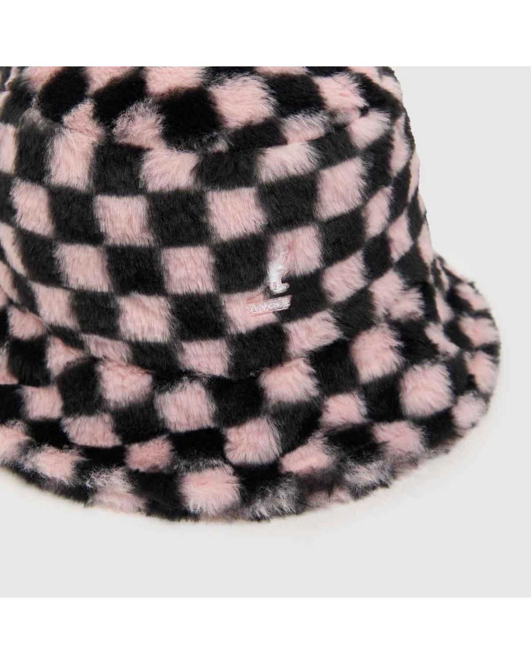 Kangol Brown Faux Fur Bucket Hat