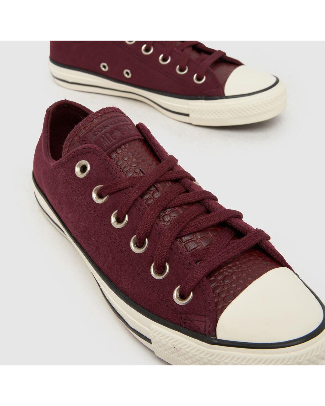 Converse Red All Star Ox Trainers