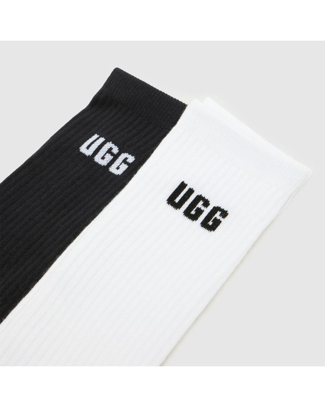 Ugg Black Leander Crew Socks Pack