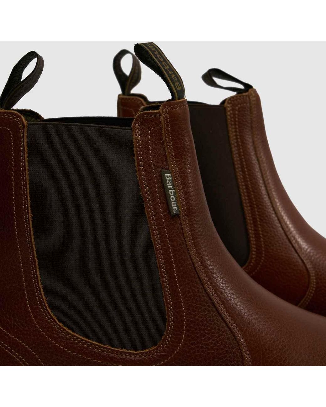 Barbour Brown Hale Chelsea Boots for men