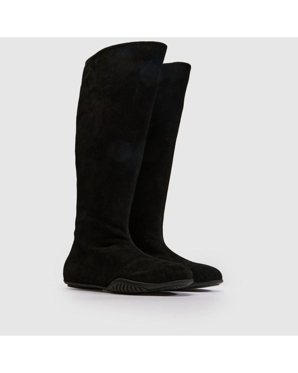 Schuh Black Dahlia Suede Sporty Knee Boots