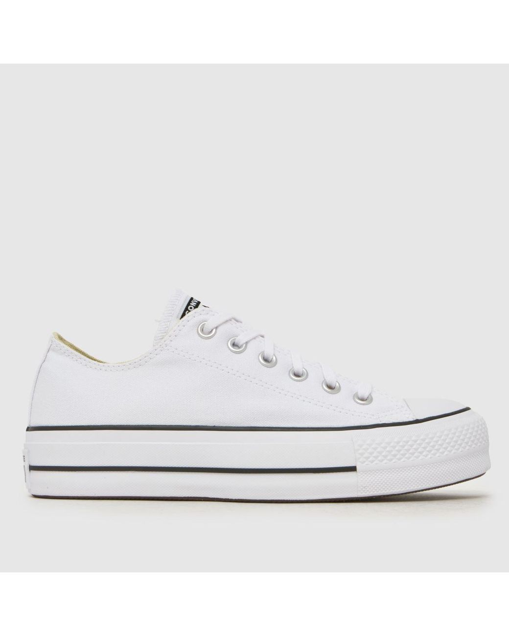 Converse White Ox Lift Platform Trainers