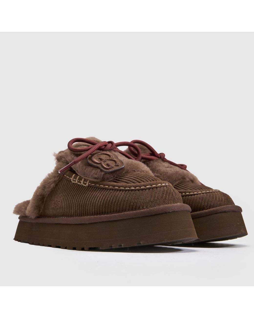 Ugg Brown Disquette Heritage Slippers