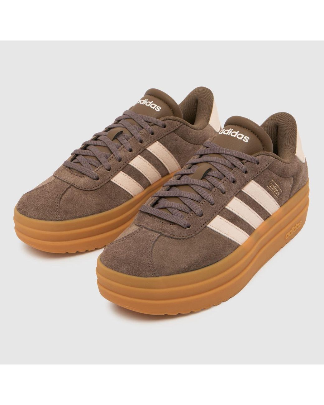 Adidas Brown Vl Court Bold Trainers