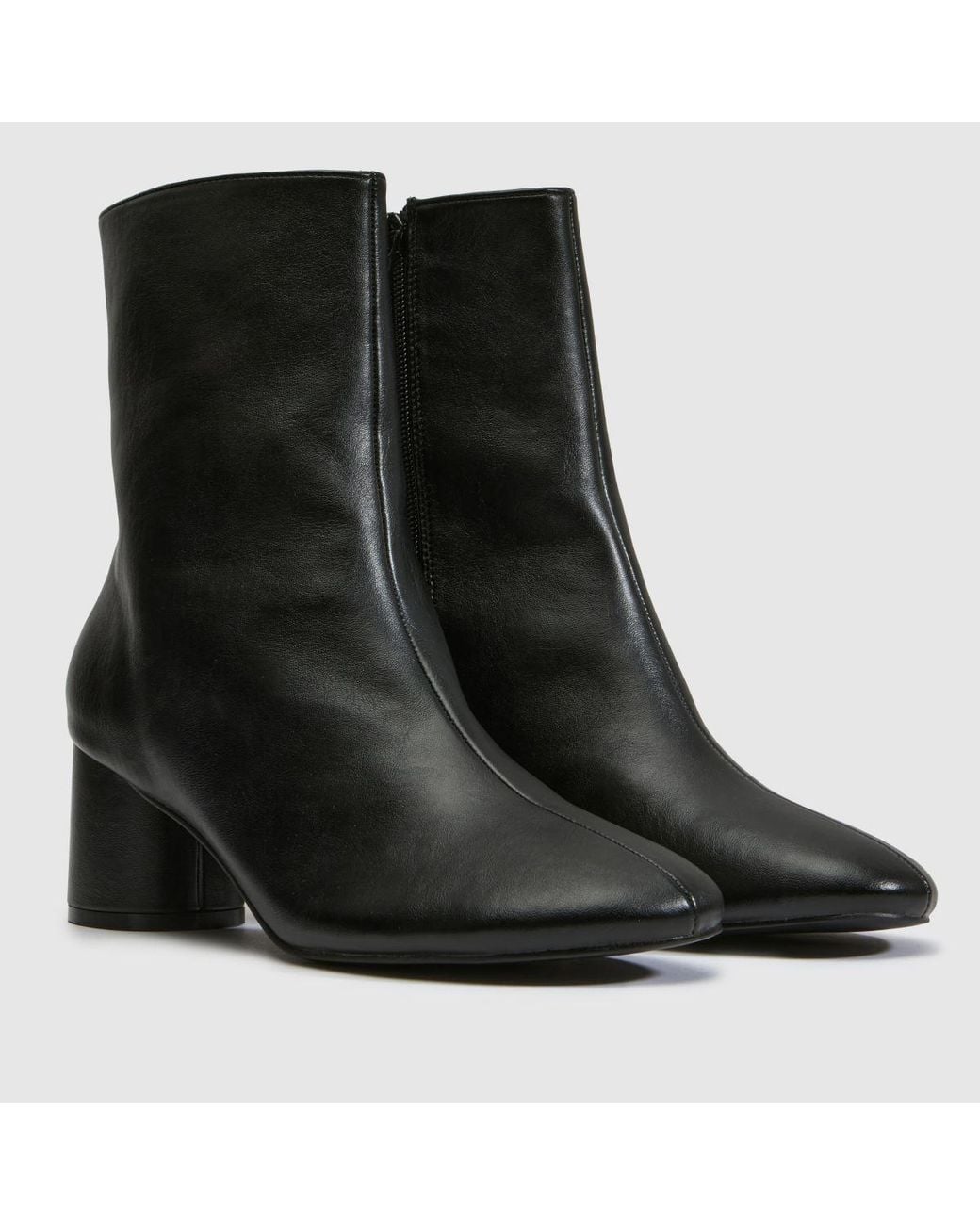 Schuh Black Blush Swung Toe Boots
