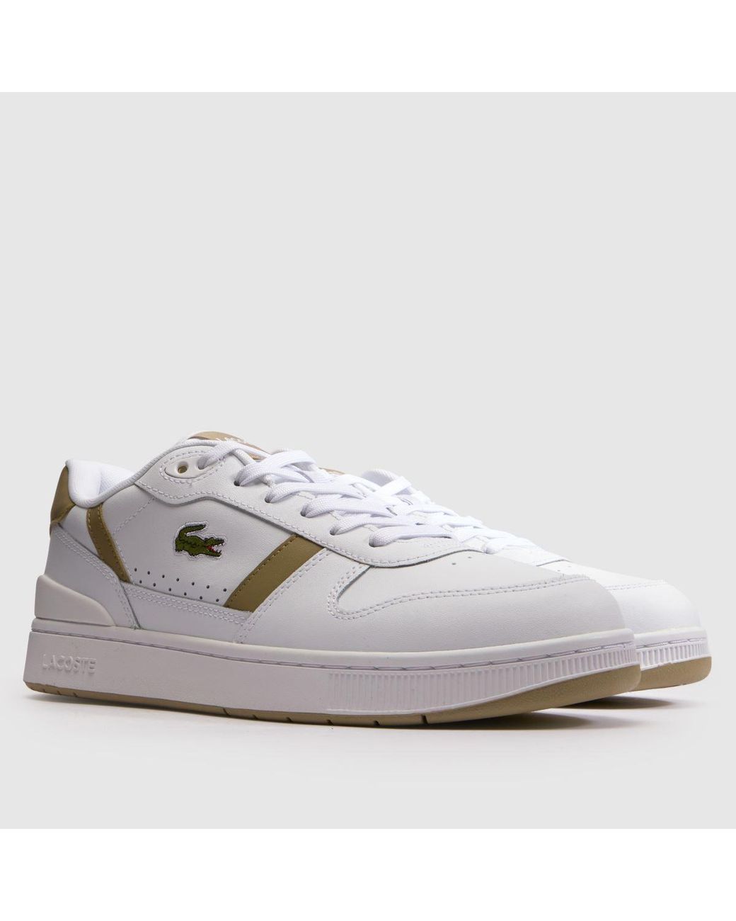 Lacoste White T-Clip Trainers for men
